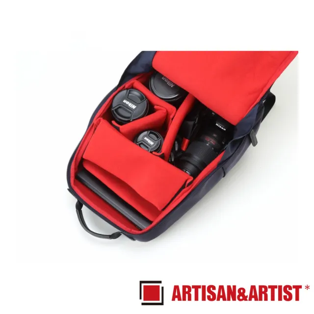 【ARTISAN & ARTIST】皮革雙肩相機背包 RR4-06C 藍(公司貨)