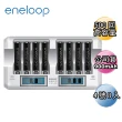 【Panasonic 國際牌】eneloop高容量充電電池組-搭配8入液晶充電器+4號8入(4HCCx2+LS08)