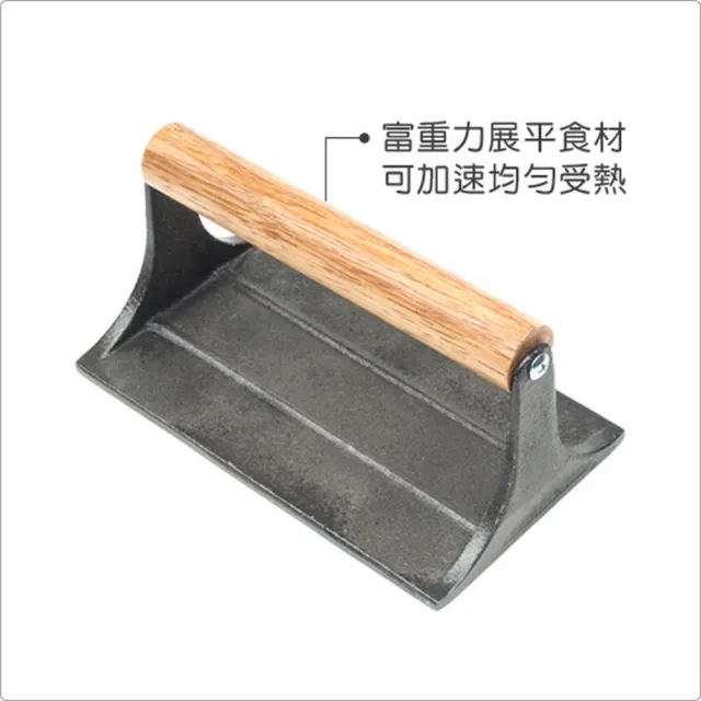 【FOXRUN】美國 鑄鐵壓肉板  / 烤肉用具 中秋節 露營烤肉 BBQ