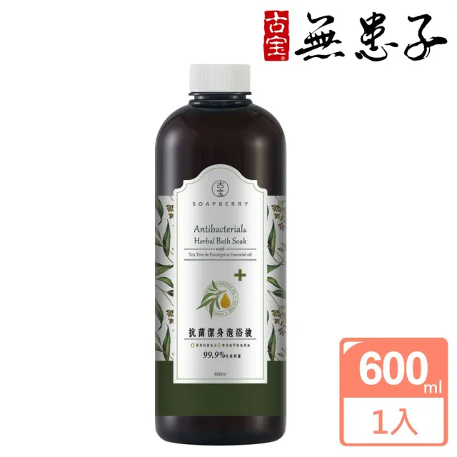 【古寶無患子】無患子抗菌潔身泡浴液600ml(橙果香氛)