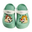 【Disney 迪士尼】迪士尼童鞋 奇奇蒂蒂 洞洞防水布希童鞋-綠(MIT台灣在地工廠製造)