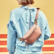 【DF Flor Eden】韓版女神牛皮訂製斜背腰包胸包-共2色