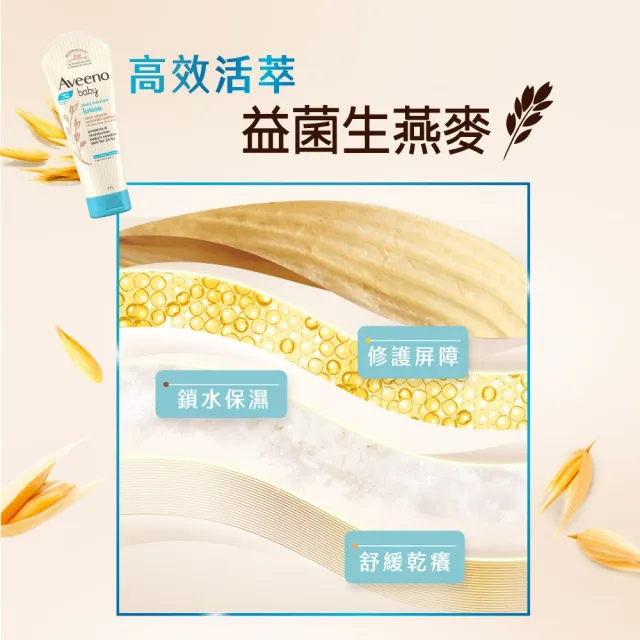 【Aveeno 艾惟諾】嬰兒燕麥保濕乳3入組(227gx3_嬰兒乳液)