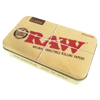 【RAW】西班牙進口Tin Box-馬口鐵製收納盒(煙盒/捲煙紙盒/煙草盒)