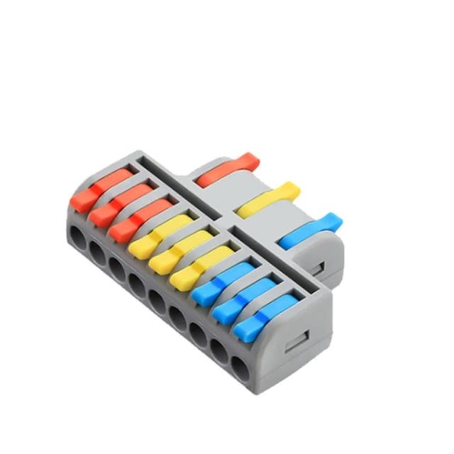 【青禾坊】3進9出-C39C 接頭-10入 接線端子 快接端子 電火布 絕緣膠帶 配線 