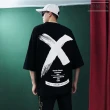【CPMAX】韓系嘻哈寬鬆五分短袖T恤(2色可選 韓版T恤 大學T 夏季T恤 T87)