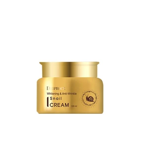 即期品【DEOPROCE 迪普詩】加大容量蝸牛柔白撫紋精華霜100ml(潤澤 撫紋 逆齡 抗皺四效合一)