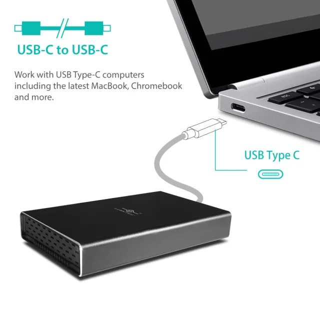 【Vantec 凡達克】傳輸精靈 2.5吋 SATA 轉 USB 3.1 Gen II Type-C SSD/HDD 硬碟外接盒(NST-271C31-BK)