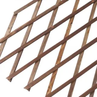 【特力屋】燻木伸縮籬笆 H95cm