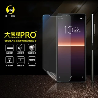 【o-one大螢膜PRO】SONY Xperia 10 II 滿版全膠手機螢幕保護貼(SGS環保無毒 超跑頂級犀牛皮 台灣製)