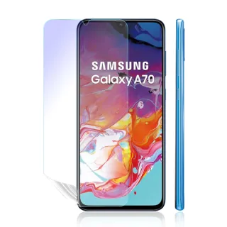 【o-one護眼螢膜】Samsung Galaxy A70 滿版抗藍光手機螢幕保護貼