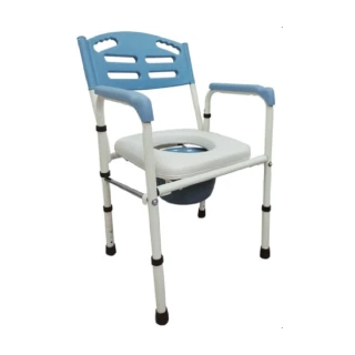 【海夫健康生活館】FZK 鐵製烤漆 可折合 軟座墊 便盆椅(FZK-4221)