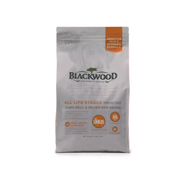 【BLACKWOOD 柏萊富】功能性全齡護膚亮毛配方-5磅(羊肉+糙米)