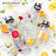 【FUJI-GRACE 日本富士雅麗】買1送1_高硼矽耐熱手提玻璃瓶1000ml 贈潛水布提袋(FJ-921*2)