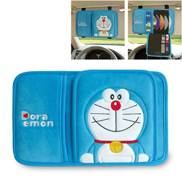 【Doraemon 哆啦A夢】KISS 多功能遮陽板置物夾(台灣製)