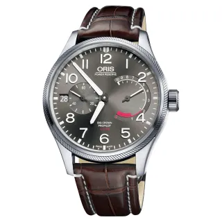 【ORIS 豪利時】大錶冠 ProPilot Calibre 111手動上鍊腕錶-44mm 新年 禮物 推薦(0111177114163-0712272FC)