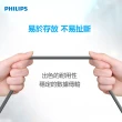 【Philips 飛利浦】USB to Lightning 125cm MFI防彈絲充電線-灰(DLC4543V)