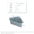 【OKAWA】三角水槽瀝水收納籃 2入組(海綿瀝水籃 抹布收納籃 水果瀝水籃 水槽置物籃 廚房雜物籃)