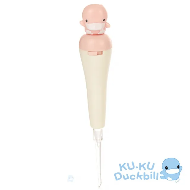 【KU.KU. 酷咕鴨】嬰幼兒造型夜光耳扒-附電池(糖心藍/蜜糖粉)