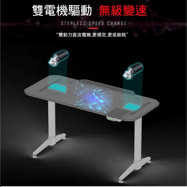 【Hyman PluS+】Z1S 專業高規智能升降140公分碳纖維桌面電競桌/賽事遊戲桌 書桌 電腦桌(多項國際認證)