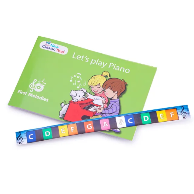 【New Classic Toys】幼兒18鍵鋼琴玩具-經典紅(10155)