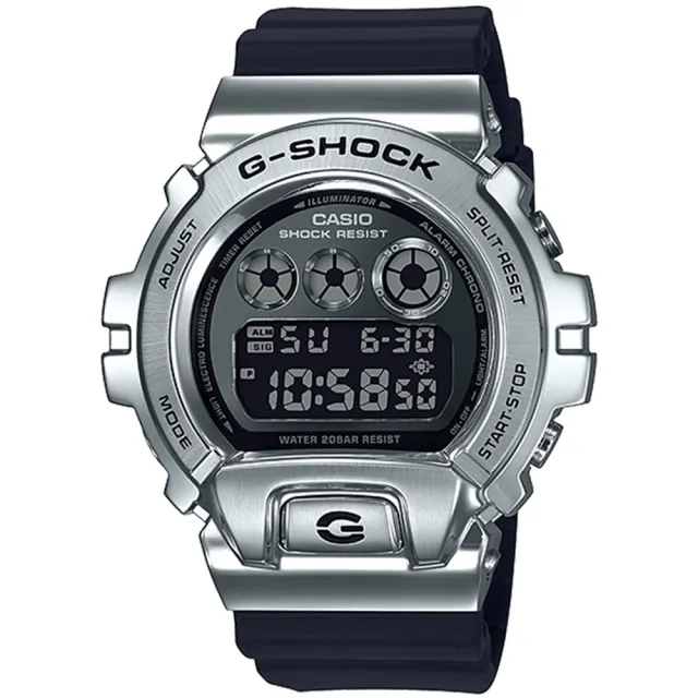 【CASIO 卡西歐】G-SHOCK  街頭嘻哈時尚電子手錶 母親節 禮物(GM-6900-1)