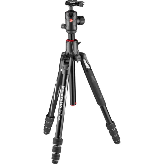 【Manfrotto 曼富圖】Befree GT XPRO 鋁合金反折式三腳架套組(公司貨 MKBFRA4GTXP-BH 橫置中軸)