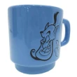 【小禮堂】Disney 迪士尼 阿拉丁 日本製陶瓷馬克杯《藍.大臉》265ml.茶杯.咖啡杯