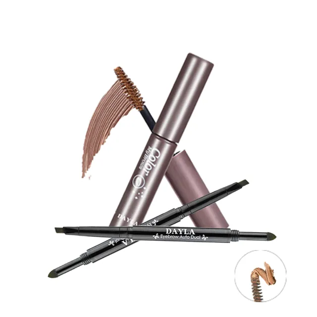 【DAYLA】防水眉彩組-雙效眉粉筆+染眉膏