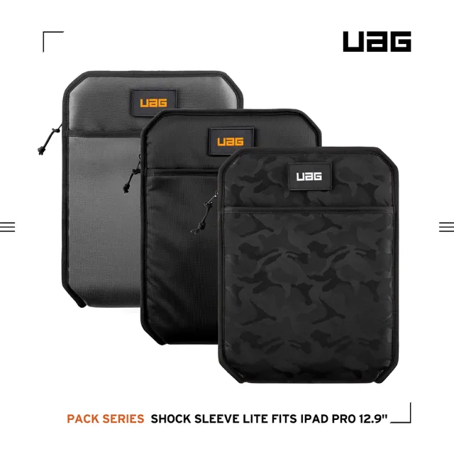 【UAG】iPad Pro 12.9吋（2020）耐衝擊保護套Lite-黑(UAG)