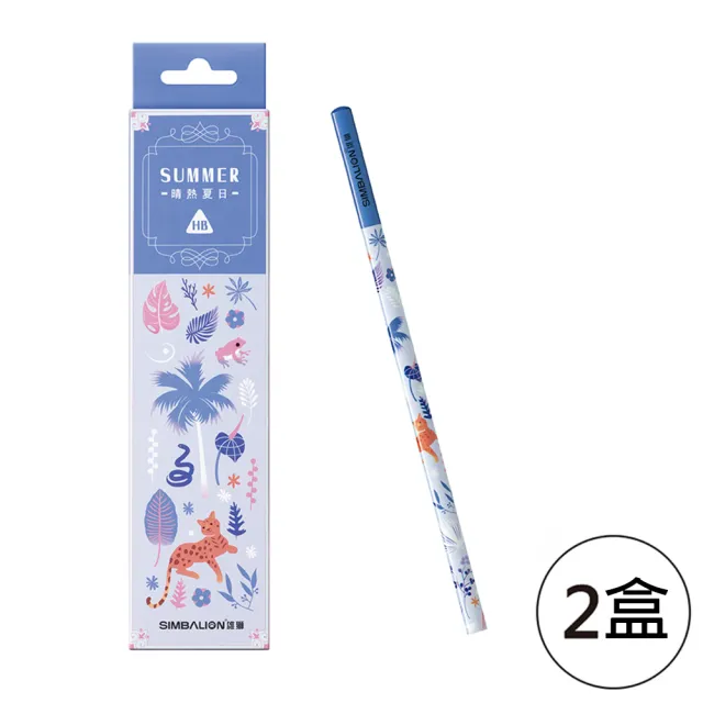 【SIMBALION 雄獅文具】四季動物三角塗頭鉛筆(2盒1包)