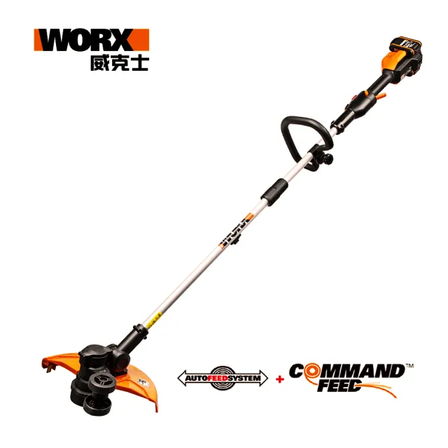 【WORX 威克士】40V 33cm 鋰電打草機(WG184E)