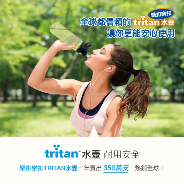 【LocknLock樂扣樂扣】Tritan彈蓋提把吸管隨身水壺750ml(二色任選/運動水壺)