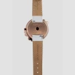 【Galtiscopio 迦堤】閃轉浪漫系列幾何手錶-白x玫塊金/36mm(SRRGS001WLS)