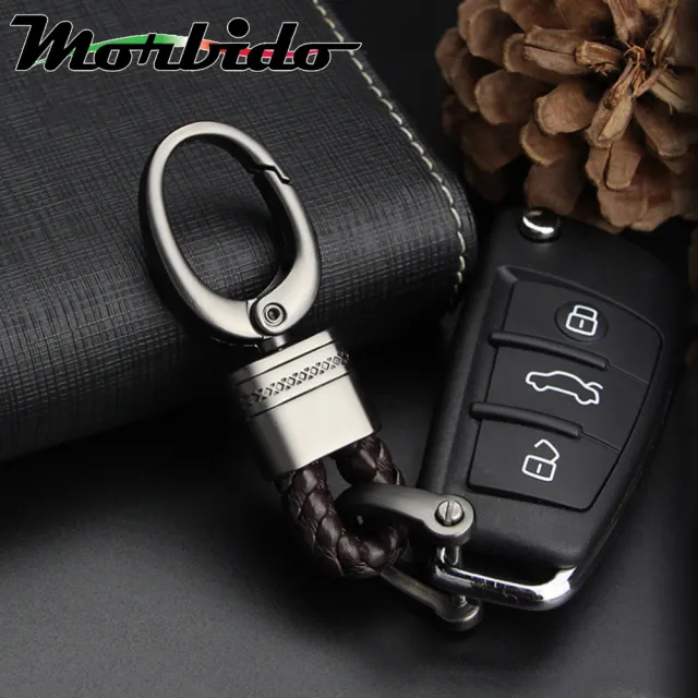 【Morbido蒙彼多】BMW/BENZ/TOYOTA/MAZDA汽車編織鑰匙扣(短款)