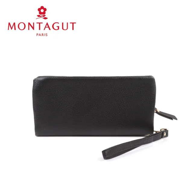 【MONTAGUT 夢特嬌】頭層牛皮真皮 長夾(7卡2照2夾2零)