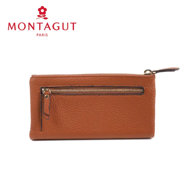 【MONTAGUT 夢特嬌】頭層牛皮 真皮(12卡2照4夾2零)