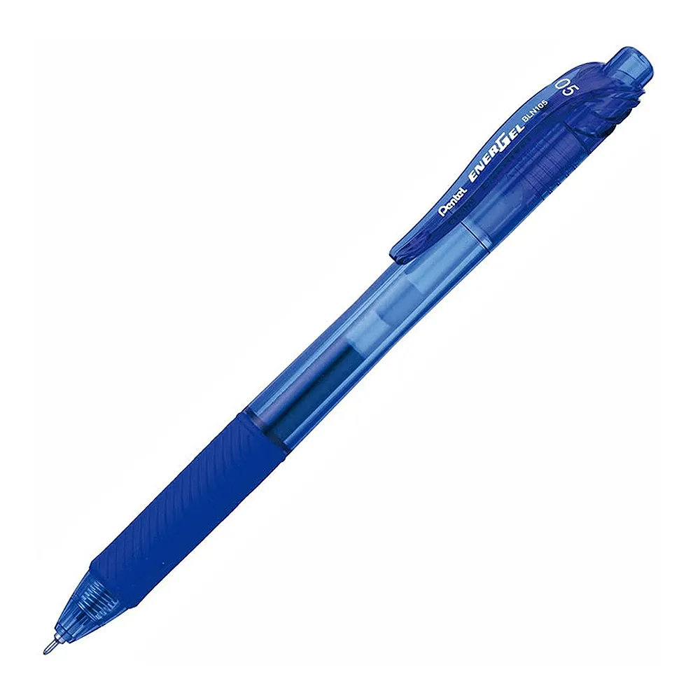 【Pentel 飛龍】ENERGEL-X自動鋼珠筆0.5 藍 BLN105-CX(3入1包)