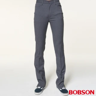 【BOBSON】男款素面伸縮喇叭褲(1608-87)