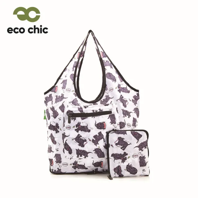 【英國ECO】時尚摺疊休閒袋-蘇格蘭獵犬(100%再生環保纖維布料)