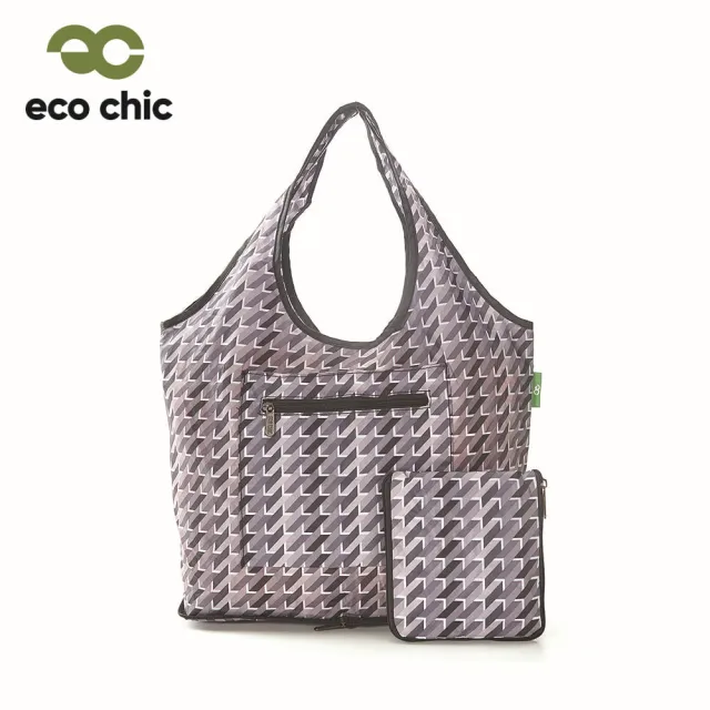 【英國ECO】時尚摺疊休閒袋-幾何(100%再生環保纖維布料)