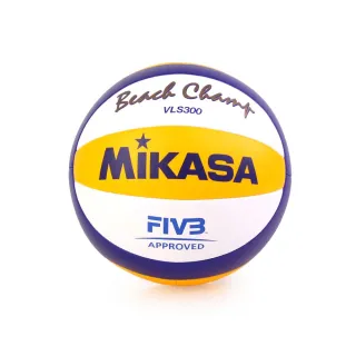 【MIKASA】手縫沙灘排球-5號球 FIVB指定球 海邊 黃藍白(VLS300)