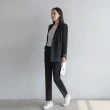 【米蘭精品】西裝外套 西裝褲 兩件套(黑色時尚休閒修身西服女套裝73xs37)