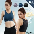 【NAYA NINA】運動內衣 3D立體包覆透氣美背無鋼圈內衣M-XL/2件組(瑜珈/慢跑/健身/運動背心)
