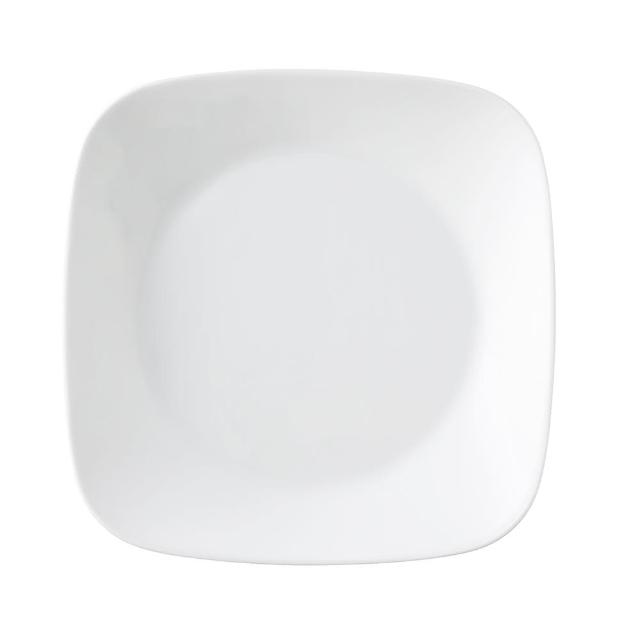 【CORELLE 康寧餐具】純白方型8吋午餐盤(2211)
