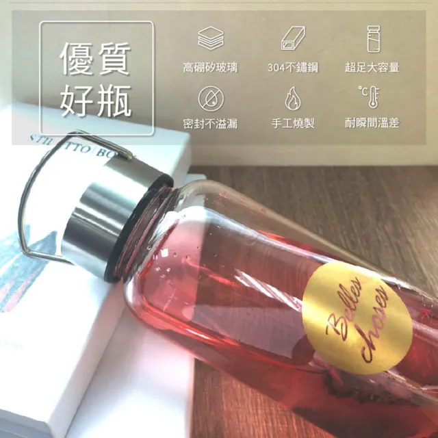 【FUJI-GRACE 日本富士雅麗】3入組_高硼矽耐熱手提玻璃瓶800ml(FJ-922*3)