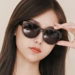 【ALEGANT】時尚暖栗棕圓框全罩式偏光墨鏡/外掛式UV400太陽眼鏡(外掛式/包覆式/寶麗來墨鏡/車用眼鏡)