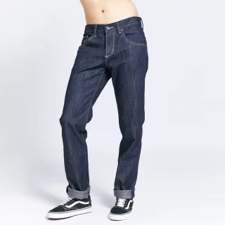 【EDWIN】男裝 B.T二貼保溫直筒牛仔長褲(原藍色)