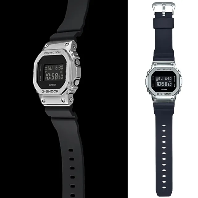 【CASIO 卡西歐】G-SHOCK 經典系列 耐衝擊構造電子手錶 畢業 禮物(GM-5600-1)