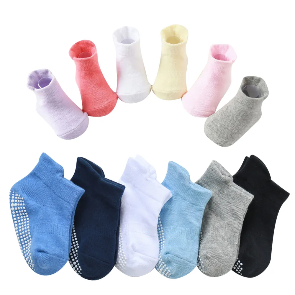 【Baby 童衣】嬰兒襪六入組 純棉素面防滑寶寶襪88299(共四色)
